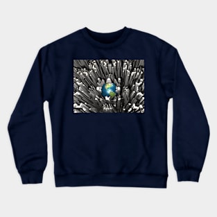 Abstract Planet Earth Crewneck Sweatshirt